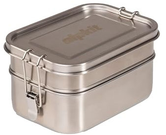 Alpkit Tiffin 1300 2-tier Lunchbox, camping, stainless steel