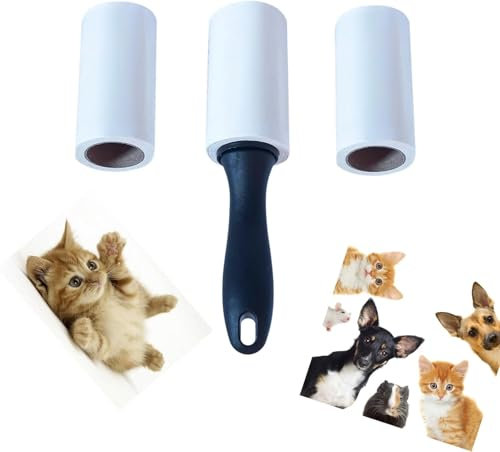 Super Sticky Rolls Lint Remover, 150 Sheets Lint Remover, Lint Roller Refills, Quickly Removes Pet Pair, Lint Roller for Clothes, Cat & Dog Hair