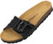 Palado Pantoletten Damen Malta EGS Vent – bequeme Sandalen Made in Spain - Hausschuhe mit dämpfendem Kork-Fußbett - elegante Sommerschuhe Schwarz Lack UK5,5 - EU38