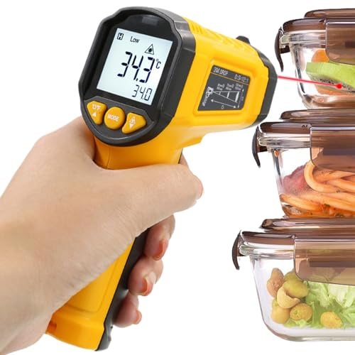 Termómetros Sin Contacto - Termómetros Infrarrojos En Tiempo Real,Medición En Tiempo Real Alta Precisión Respuesta Rápida Para Mantenimiento De Equipos Y Monitoreo