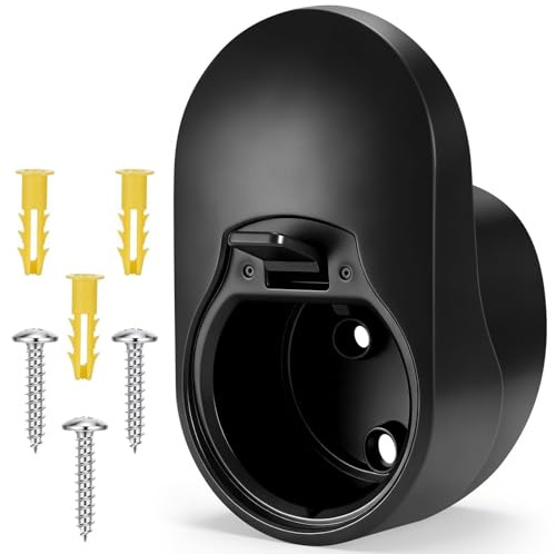 Zocipro Wallbox Kabelhalterung Typ 2, Stabile Wandhalterung für ladekabel, Ladekabel Halterung typ 2 & Kabelhalter Wallbox, Typ 2 Wandhalterung für EV Ladegerät & Ladekabel Wandhalterung, Schwarz