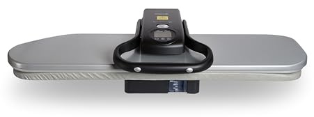 Pro100 - Prensa de planchado (101,6 cm, extra grande, salida de vapor de 80 g/min, pantalla táctil, vapor automático y manual, 2200-2618 W, prensa profesional para el hogar y lavandería pesada (plata
