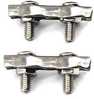 304 Edelstahl Drahtseilklemme Kabelseil Doppelklemme M10 2 Stück