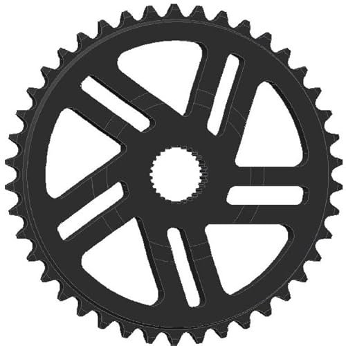 Esjot Kettenblatt für Bosch Gen 4 42 Zähne | schwarz | Lochkreis: Direct Mount mm | Ausführung: 1/2