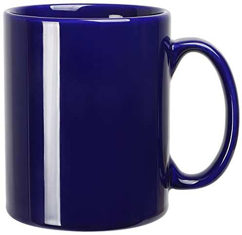 SHOWFULL Large Coffee Mug, 22 OZ Coffee Mugs, 650ml Smooth Ceramic Tea Cups, Big Capacity and Handle, for Office, Home, Blue