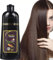 Braun Haarfärbeshampoo, Sofortiges Haarfärbe-Shampoo, Blackening Shampoo, Langanhaltendes Färbeshampoo für graues Haar, Natürliches Haarfärbeshampoo für Männer & Frauen-Braun