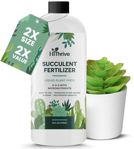 16oz Succulent Fertilizer - Makes 32 Gallons of Succulent Plant Food for Succulents Plants Live, Liquid Fertilizer for Succulents - Promotes Vibrant Leaves, Resilient Roots, and Plump Growth
