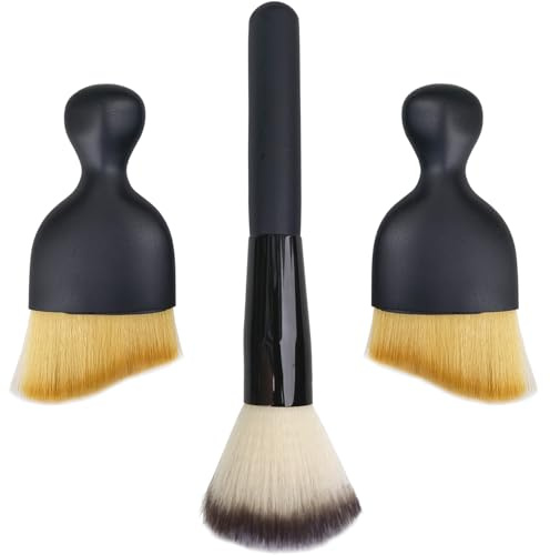 3 Pack Exquisite Microfiber Duster Brushes, Feather Duster,Car Interior Cleaning Brush - Cleaning Tool Efficient Dust Removal for Car Interior, Computers, Keyboards, Photo Frames, Digital Devices