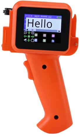 Handhållen Bläckstråleskrivare, Bärbar Bläckstråleskrivare med HD LED 2.4in Pekskärm, 12,7 Mm Utskriftshöjd 600dpi Kompakt Kodningsmaskin Utan Patron för QR -kod Streckkod