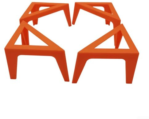 Homeponnew Lot de 4 supports pour toile acrylique pour verser de la peinture, support pour toiles d'artiste, convient pour l'intérieur et l'extérieur (orange)
