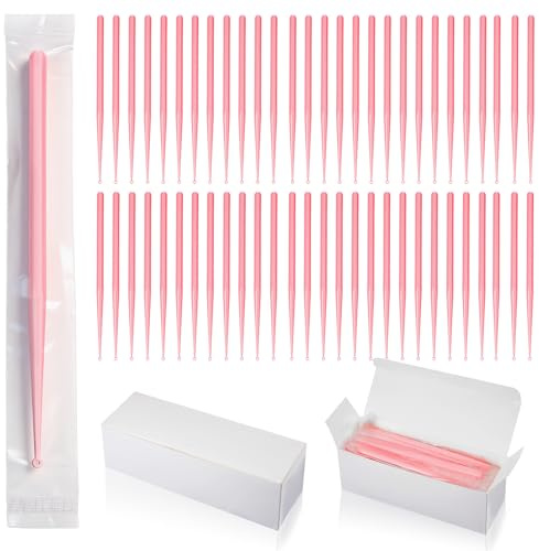 Havawish 100 Pcs Disposable Ear Curette Individually Wrapped Ear Wax Removal Tool 3 mm Tip Single Use Earwax Cleaners Pick Cleaning Tool for Home Clinic Hospital Gentle Canal Cleaning, Pink