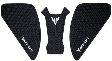 ZEXDDI Motorcykel sidor tankhandtag kompatibel med MT07 MT 07 2025 2026 halkfria sidor bränsle tank dyna skydd klistermärke MT-07 tillbehör