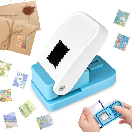 Postage Stamp Punch Rectangular, 1x0.8inch Stamp Paper Punches for Crafts
