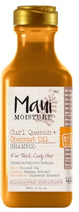 Maui Moisture Pelotonner Quench + huile de coco Shampooing, 13 Ounce