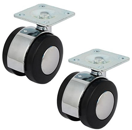 Aexit Shopping Cart Metal Top Plate Rotatable Swivel Twin Caster Wheel 1.5 Dia 2pcs (fe071ab463f117ecf0119f056cfba53d)