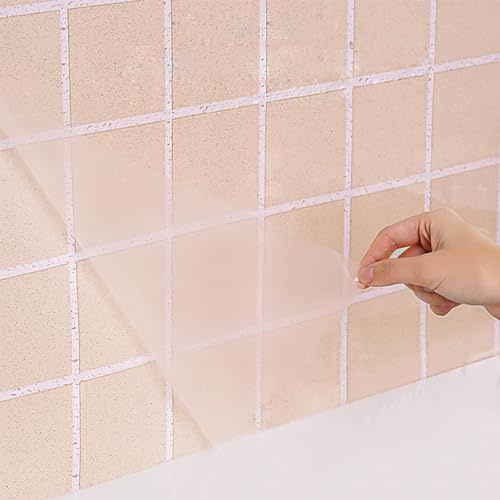 CiCiwind Contact Paper Clear Glossy Self Adhesive Film Covering Removable Protective Film Contact Paper Shelf Drawer Liner Transfer Tape Roll 17.7 x 9.8'