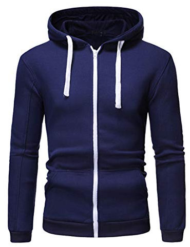PPPPA Herren Kapuzenpullover Hoodie Pullover mit Kapuze Herren Kapuzenjacke Zipper Kapuzen Sweater Jacke Herren Sweatjacke Kapuzenjacke Hoodie Mit Kapuze Reißverschluss Zipper Sweater Jacke…