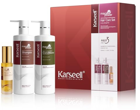 Karseell hårvårdsset med schampo, balsam & argan hårolja