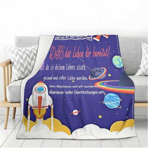 OYIWINMI Manta infantil mullida, 153 x 127 cm, para cama, sofá, manta mullida, regalo para 3 años