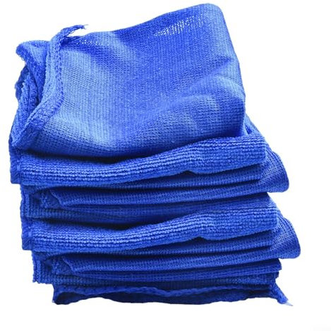 Lot de 50 chiffons de nettoyage en microfibre pour voiture et maison - Serviettes très absorbantes et pratiques pour le rinçage et le polissage
