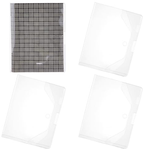 PH PandaHall Cubierta A5 A5 cubierta transparente PVC plástico cubiertas para libros A5 diarios cuadernos planificadores documentos libros de bocetos, 24,5 x 38,5 cm