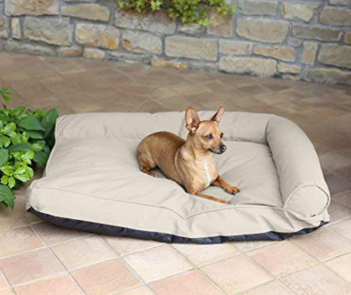 Sogni e Capricci Canapé Toby, beige, polyester, 71 x 51 x 20 cm