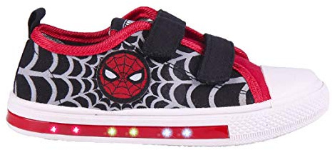 Cerdá - Scarpe in Tela Spiderman con Luci - Licencia Oficial Marvel Studios