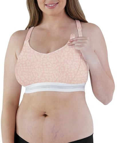 Bravado Designs Sustainable Original Extended Full Cup Nursing Bra | Pink Leopard | M Plus