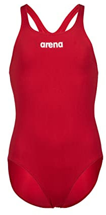 ARENA Solid Swim PRO Team Costume Intero Bambina, Costume da Bagno ad Asciugatura Rapida, Costume da Bagno Sportivo in Tessuto MaxLife Eco con Massima Resistenza al Cloro e Protezione UV UPF 50+