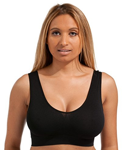 Marielle 4 Pack Comfort Bras Double Layer Material Ultimate Women Seamless Bralettes Sizes S-5XL