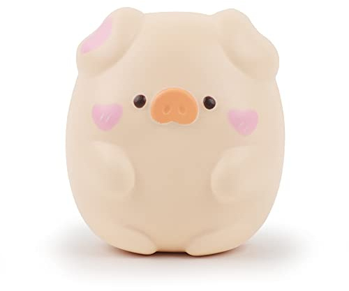 Anboor 10.9cm Jouet Squishies Cochon Timide Kawaii Squishy Animaux Jouet Mou Lente Hausse Squeeze Cochon Squish Soulagement du Stress pour Enfants Adultes Jouets