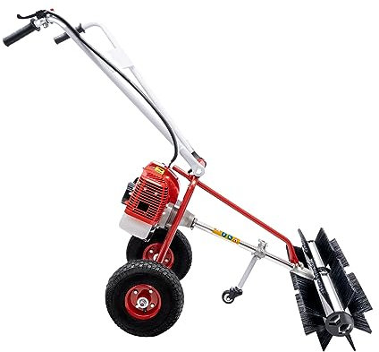 Quitanieves con motor de gasolina de alta eficiencia, con motor de gasolina, barredora, escoba de motor, escoba para eliminar malas hierbas, quitanieves, herramientas para hierbas silvestres, gran