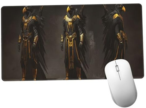 Negro Alfombrilla Ratón 900x500x3mm Alfombrilla Raton XXL con Base de Goma Antideslizante, Accesorios Gaming Misterio, Ordenador Gamer Regalos, Mouse Pad Gaming Mejora La Precisión Y La Velocida Y966