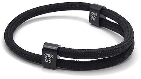 KAROO EARTH JEWELLERY Braccialetto unisex in corda regolabile, durevole, impermeabile, alla moda, da surfista, realizzato a mano, braccialetto da spiaggia, bracciale regolabile per uomini e donne