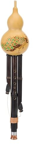 Trärörsinstrument, nationella musikinstrument Hulusi Flöjt Professionell spelar Hulusi Flöjt Naturlig kalebass Musikinstrument for vuxna och nybörjare kalebassflöjt(B flat)