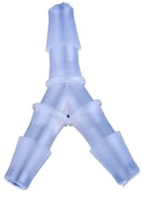 5/20 st 2,4~12,7 mm PP Y-formad T-koppling for akvarieslangar, bevattningsrörskopplingar(3.2mm Small,20 Pieces)