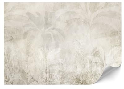 LUMASOUL Papier Peint Intissé 400x280 cm - Industriel Panoramique Tapisserie Murale Facile à Monter - Papiers Peints Modernes Pour le Salon & Chambre à Coucher - Feuilles Beige I