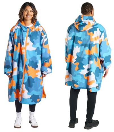 OHS Adults Drying Robe, Gifts for Mum Outdoor Waterproof Changing Robe Womens Jacket Comfy Sherpa Privacy Robes for Women Men, Stay Dry Swimming Camping Drying Robes - S/M, L/XL