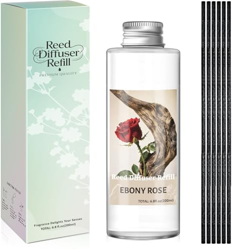 SCENTORINI Oud rosa rum doftspridare 200 ml eterisk oljepåfyllning, luftrenare för hemmet hållbar doft för hem, badrum och rumsdekoration