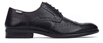 Pikolinos Zapatos Cordones en Cuero Bristol para Hombre Color Black
