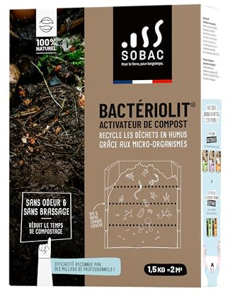 Activateur de Compost Bacteriolit (2 sachets pour 2 composteurs)