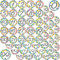 Youngever 1800 Stück 0-99 Zahlen Aufkleber für Büro, Klassenzimmer, Organisation, jeweils mit einem Durchmesser von 2,5CM (Confetti Style)