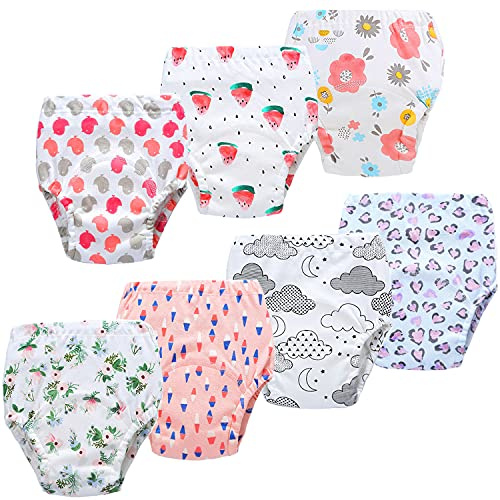JackLoveBriefs Culotte d Apprentissage Enfant Culotte Apprentissage propreté Pantalons d'entraînement pour bébé 4 Ans,Rose Taille:100