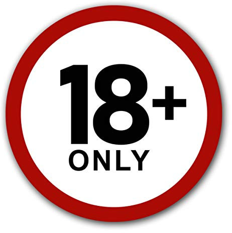 10x Adesivi Vietato l’Ingresso ai Minori di 18 Anni Ø 9,5cm Divieto ai Minori di 18 Anni per Uso Interno o Esterno con Protezione UV Resistente alle Intemperie Segnale di Divieto di STROBO