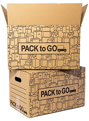 Scatole per spedizioni - Pack 10 scatole cartone trasloco 50x30x30 cm | Scatoloni trasloco resistenti, scatole per trasloco e spedizione | Cartoni per traslochi, scatola cartone robusta