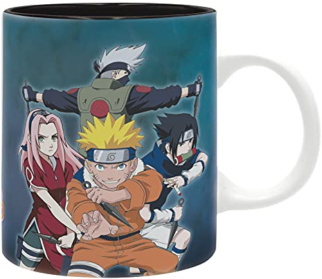 ABYstyle – Naruto Tasse mit 7 vs Haku/Zabuza, 320ml, Z108390 Transparent