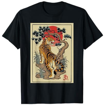 Tattoo Style Traditional Japanese Tiger T-Shirt