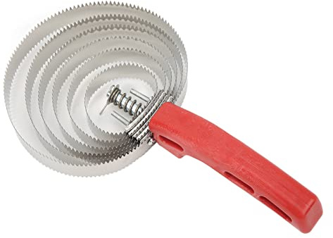 Cepillo de Curry de Acero Inoxidable para Caballos, Cepillo de Curry de Metal con Agarre Suave Al Tacto, 6 Vueltas, Cepillos de Pelo de Caballo para Aliviar la Picazón de Acero Inoxidable para Animale