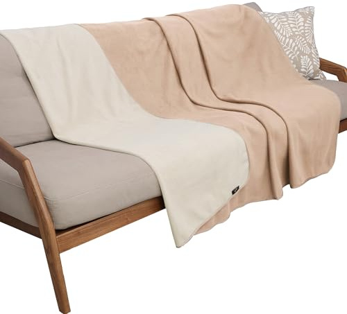 Kärlek vattentät filt för sex, vattenavvisande fleece hundfilt, soffa skydd filt tvättbar inkontinens säng överkast från fläckar av vuxna baby valpar katt 203 x 152 cm, brungrå