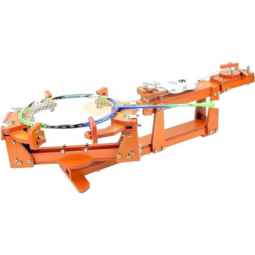 NYMFEA Badminton Racket String Machine, Threading Machine Racket String Tools - Strings Racquetball, Squash, Tennis or Badminton Rackets, 360-Degree Turntable Rotation, 6-Point Fixed